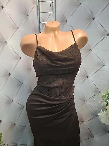 deichmann: Elegantna duga haljina sa korset-topom i tankim bretelicama - — 4