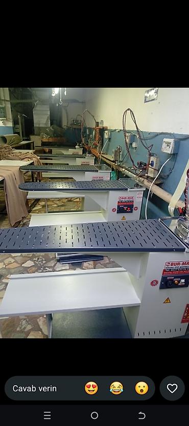 Sənaye buxar ütü masaları və buxar generatorları – BUR-MAK Məhsul: -