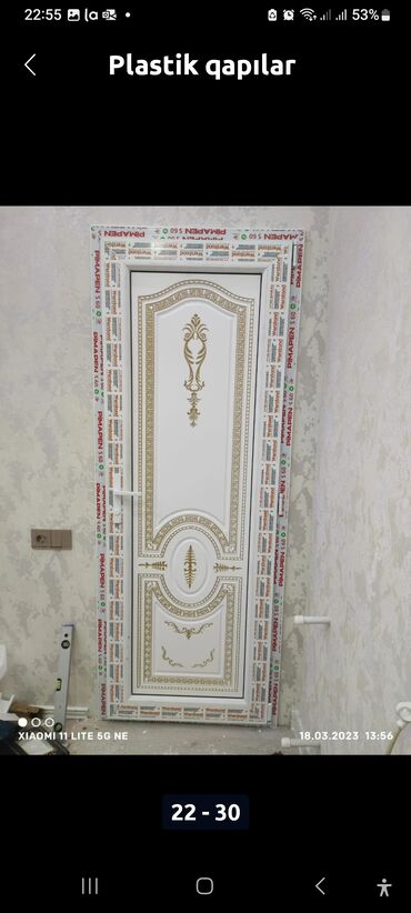 Plastik qapılar: Yeni Plastik qapı 80x200 sm Zəmanətli, Pulsuz çatdırılma, Rayonlara çatdırılma — 15