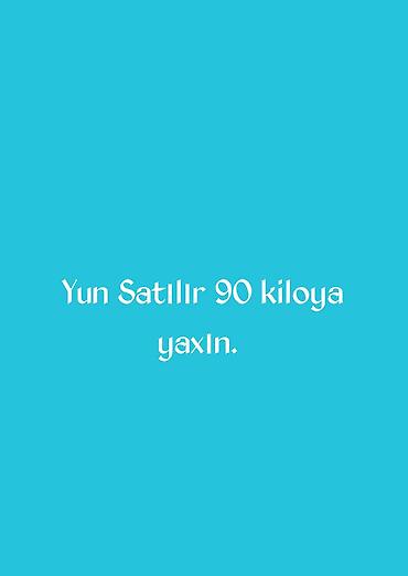 Yun satılır – təxminən 90 kq. Məhsul haqqında: - Təbii qoyun yunu -