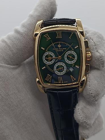 Aksesuarlar: Patek Philippe Geneve kişi saatı – klassik tonno (yastıq formalı) — 1