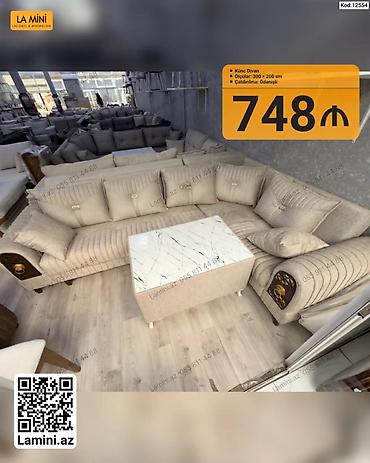 künc divan ölçüləri: Künc divan – La Mini - Model: Künc divan - Ölçülər: 300 × 200 sm - — 1