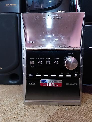 panasonic музыкальный центр: Panasonic SA-PM31 mini hi-fi sistemi və müxtəlif akustik kolonlardan — 2