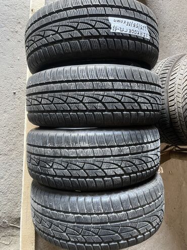 шина 10 20: Шины 225 / 55 / R 16, Зима, Б/у, Комплект, Легковые, Корея, Hankook