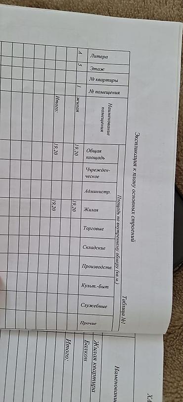 комната аламедин 1: 1 бөлмө, 19 м², Мейманкана тиби, 5 кабат, Косметикалык оңдоо — 3