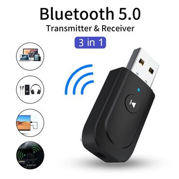 Тюнинг: Bluetooth 5,0 аудио приемник передатчик 3 в 1. 3,5 мм разъем AUX USB