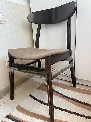 study table: Кухонный стол и стул, Б/у, Самовывоз, цвет - Коричневый — 5