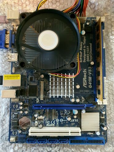системы охлаждения для жесткого диска: Материнская плата, Б/у, ASRock, LGA775, Mini-ATX, Для ПК