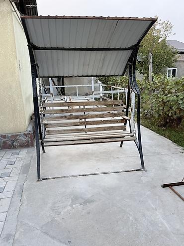 Үй жана бакча үчүн бардык: Бакча селкинчеги Металл, Жөлөнгүчү менен, Чатыры менен — 2