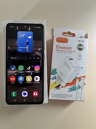 note 7 samsung: Samsung Galaxy A52, 128 GB, rəng - Qara, Sensor, Face ID — 1