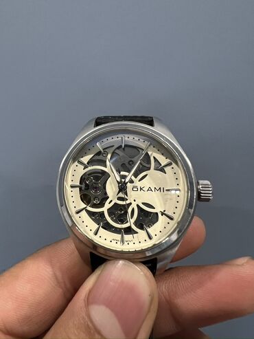 часы fossil мужские: Механические часы OKAMI с открытым скелетонизированным циферблатом