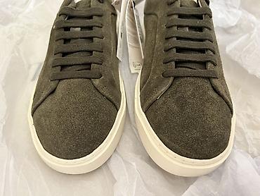 green witch: Zara KHAKI GREEN Leather Trainers

41 SİZE — 3