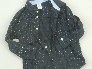 bluzki z długim rękawem dla chłopców: Shirt 3-4 years, condition - Perfect, pattern - Peas, color - Black