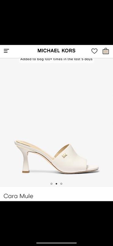 watch 6: Michael Kors Cara Mule – qadın üçün zərif açıq burunlu mıller (yeni) — 2