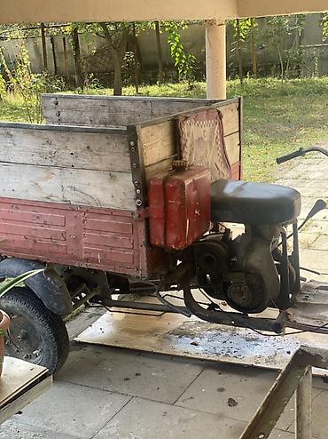 qosqu kamaz: Yükdaşıma üçün 3 təkərli motoskuter qoşqu - Konstruksiya: ön tərəfdə — 2