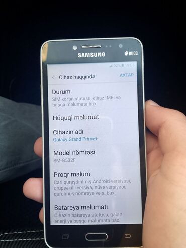 i̇şlənmiş soyuducular: Samsung Galaxy Grand Dual Sim, 8 GB, rəng - Qara, Sensor, İki sim kartlı