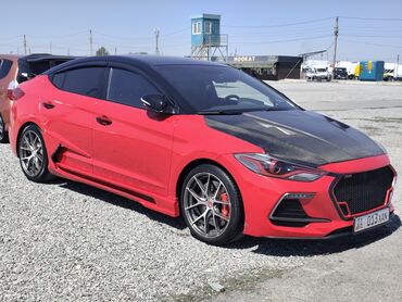 тойота королла кросс бишкек: Спортивный седан Hyundai Elantra красного цвета с черной крышей и