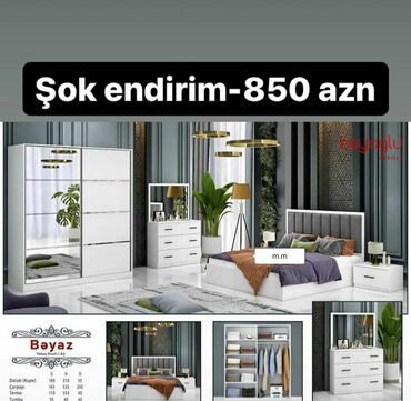 kuxna dolabı: İkinəfərlik çarpayı, Dolab, Termo, 2 tumba, Azərbaycan, Yeni