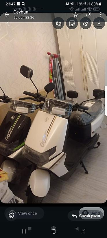 elektrik skuterlər: Moped sàtilir ĥer ikisi ayri ayriliqda sürülmeyib saĺafandır Magazada — 1