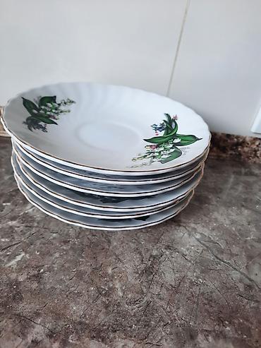 Наборы посуды: Посуда, фарфоровые тарелки СССР, размер 20×15 см, 11 шт — 8