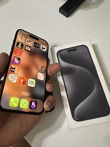 iphone 10plus: IPhone 15 Pro, Б/у, Black Titanium, Коробка, 87 % — 4