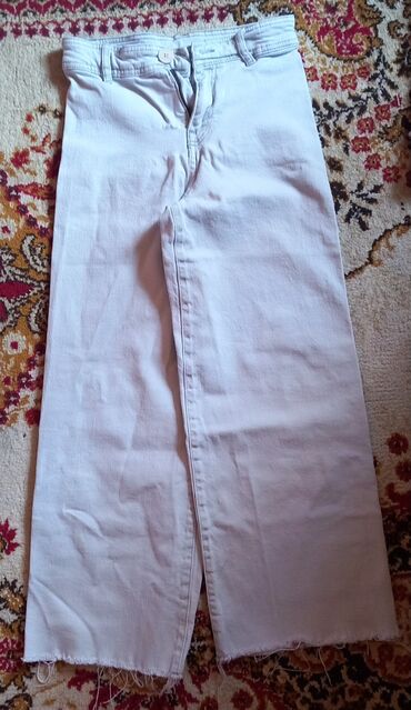 hm devojčice srbija: Flared trousers, 140-146, color - White