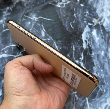 кондиционеры с установкой: IPhone 11 Pro Max, Колдонулган, 256 ГБ, Алтын, Заряддоочу түзүлүш, Каптама, Кабель, Бөлүп төлөө менен, 100 %