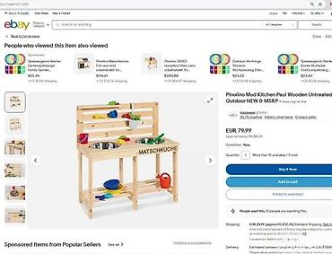 Dečije kuhinje: Drvena spoljašnja “mud kitchen” kuhinja za decu – Pinolino Paul - — 3