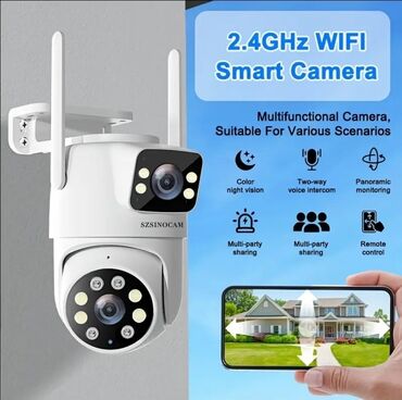 Видеонаблюдение: 📌SZINOCAM ikili wifi kamera ▪️ Adapter ilə elektrikə qoşulur və