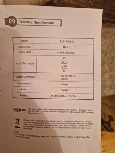 Televizorlar: Televizor Beko 43" FHD (1920x1080) — 10