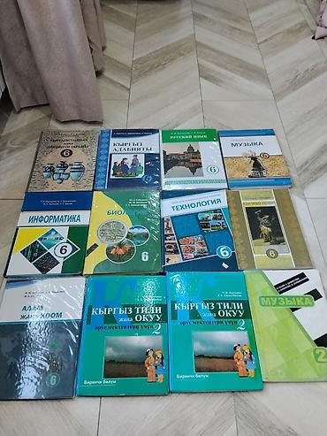 Китептер жана журналдар: Комплект школьных учебников для 6 класса + отдельные пособия для 2 — 1