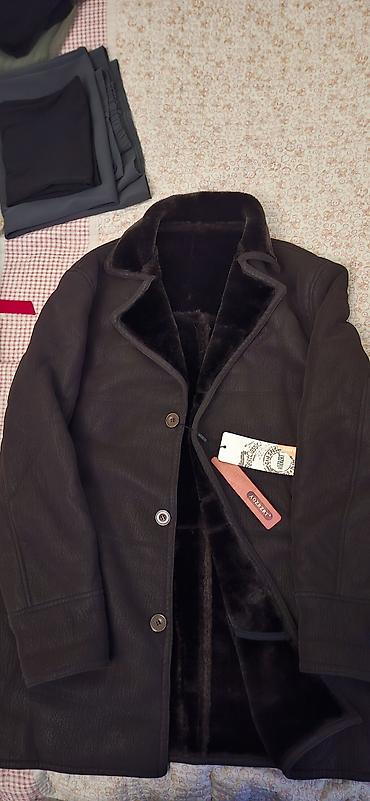 Дубленки: Дубленка, Классическая модель, По колено, 7XL — 1