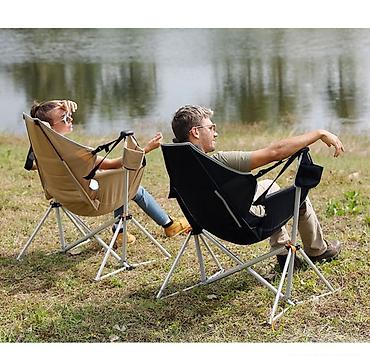 camp: Туристическое складное кресло качалка Camping Boss Удобное складное — 8