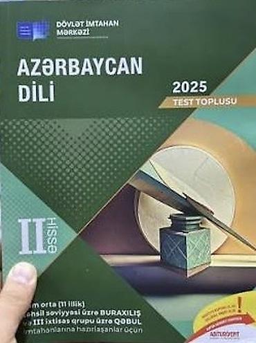 Test toplusu Azərbaycan dili 2025 2ci hissə