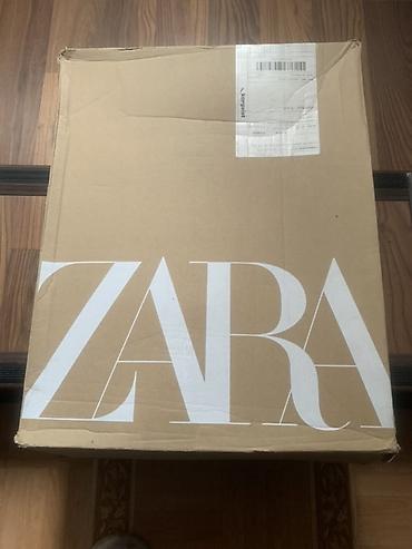 траки: Черные высокие сапоги ZARA - Материал: гладкая искусственная кожа (по — 2
