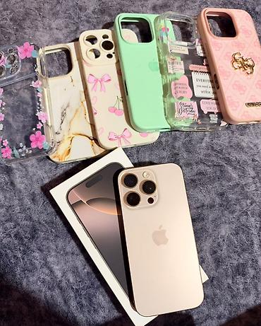 quba iphone: IPhone 16 Pro, 256 GB, Desert Titanium, Face ID — 1