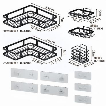 Другие хозтовары: Полка для ванной комнаты Нержавеющая кухонная / ванная полка для — 6