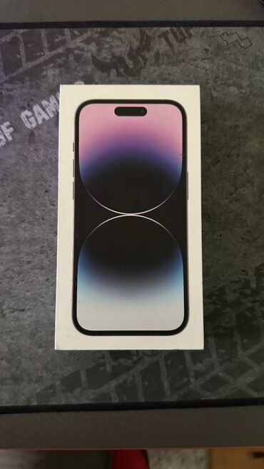 iphone kabel: IPhone 14 Pro, 128 GB, Deep Purple, Sənədlərlə, Zəmanət, Face ID