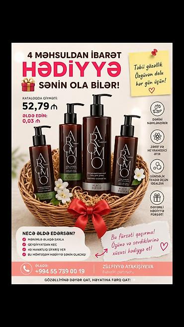 charles keith canta: ARMO by Faberlic – 4 məhsuldan ibarət hədiyyə dəsti Tərkib: - Black — 1