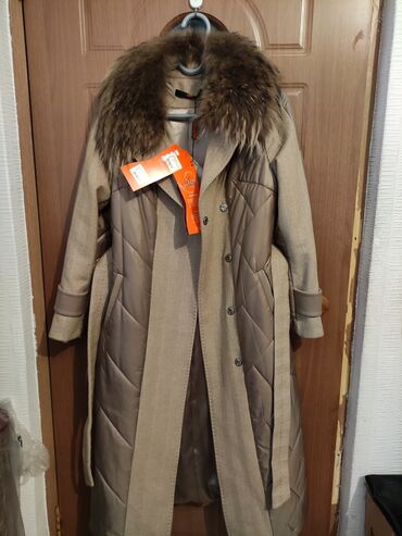 Пальто: Пальто, Зима, Длинная модель, Приталенная модель, 4XL — 2