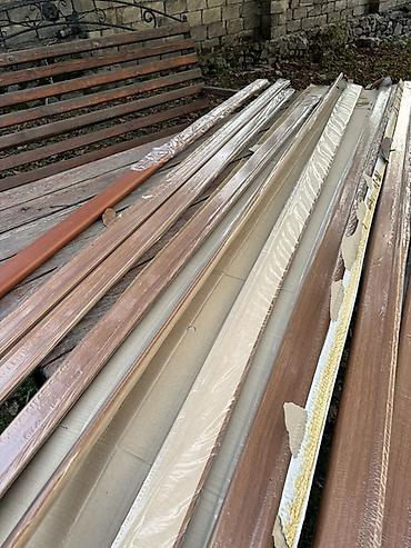 MDF taxta rəngli plintus/profil zolaqları - Material: MDF əsaslı