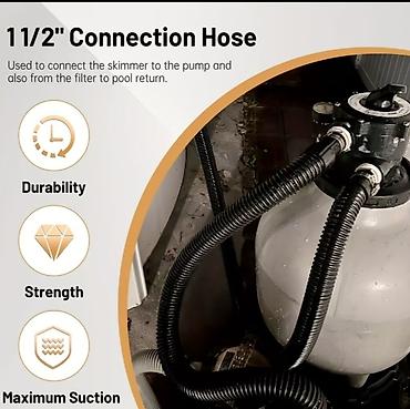 aluminijumske table: Crevo za bazensku pumpu / filter 38 mm – 91 cm ✅ Novo, nekorišćeno ✅ — 1