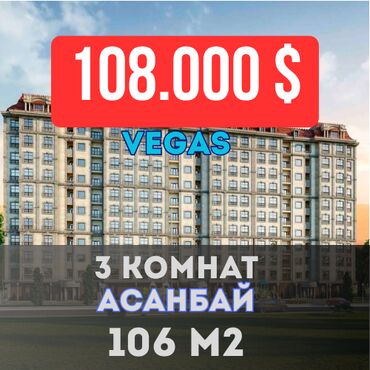 Продажа участков: 3 комнаты, 106 м², Элитка, 7 этаж, Евроремонт