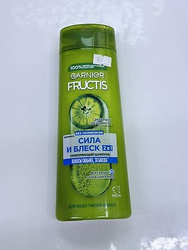 Аксессуары для волос: Garnier Fructis Сила и Блеск 2-в-1 — укрепляющий шампунь для всех — 1
