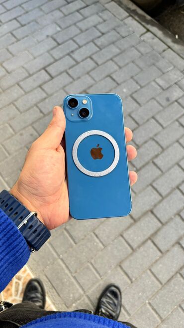 Apple iPhone: IPhone 13, 128 GB, Mavi, Sənədlərlə, Face ID, Simsiz şarj — 2