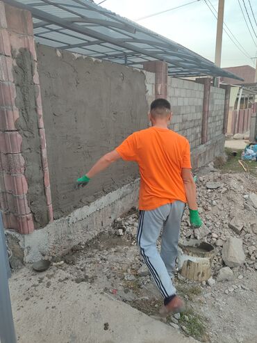 Штукатурка, шпаклевка: Штукатурные и отделочные работы заборов/стен снаружи - Выравнивание и — 4