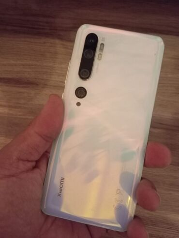 телефон fly evo tech 4: Xiaomi Mi Note 10, 128 ГБ, цвет - Белый, 
 Отпечаток пальца