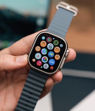 apple watch ultra 1: Apple Watch Ultra 3 natural titanium (49 mm) – titan korpuslu, safir — 1