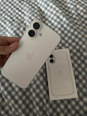 iphone 16 lalafo: IPhone (цвет: белый) с коробкой. Характеристики и особенности: - — 1