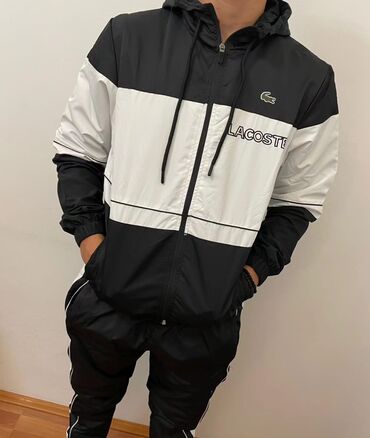 novi model tech fleece: Komplet, S (EU 48), Lacoste, bоја - Crna, Mikrofiber